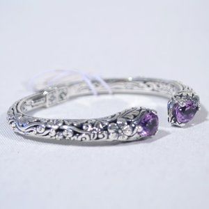NWT ANNIKA WITT STERLING SILVER AMETHYST BRACELET